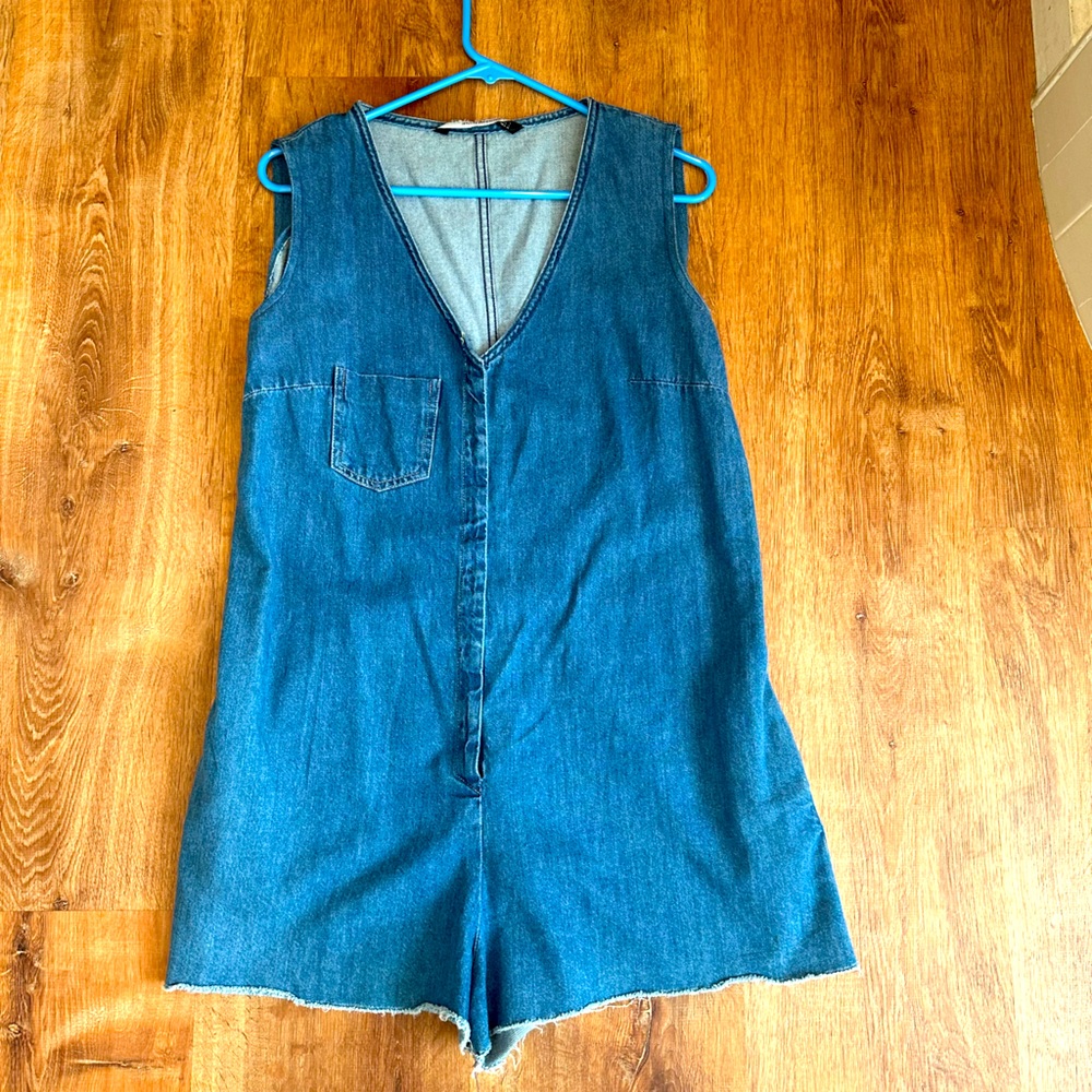 Zara denim romper